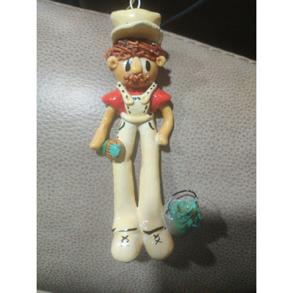 Salt Dough Ornament 6" By Harding 1990 Painter